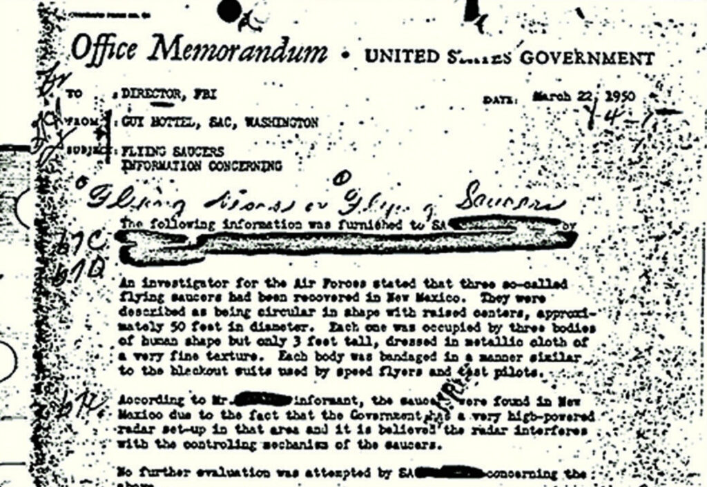 The FBI's Guy Hottel Memo: The Bureau's Most-Viewed UFO File