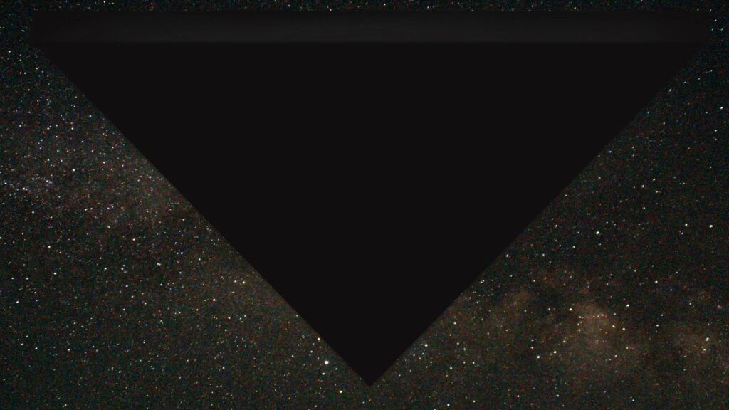 FBI digital rendering of an airborne triangular object reported in 2002