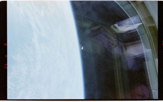 NASA-UAP-D031_STS-80-Unidentified-Object-Image2_1996 NASA STS-80 photograph of an unidentified object in low-Earth orbit, 1996