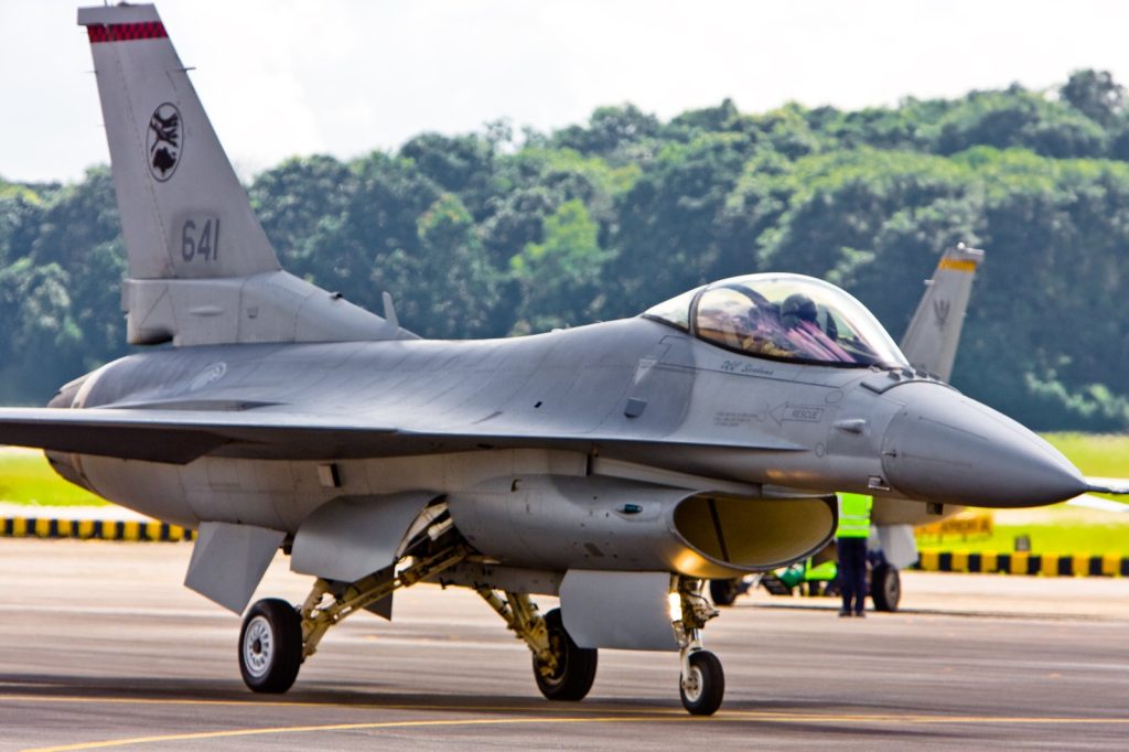 RSAF F-16 Fighter Jet Crashes at Tengah Air Base Suddenly