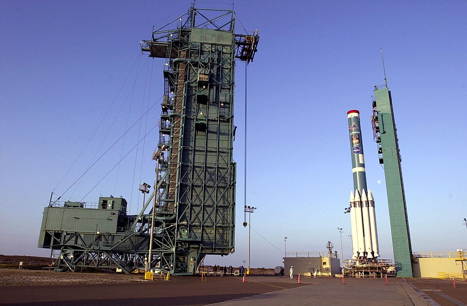 Vandenberg Afb Launch Pad With Rocket