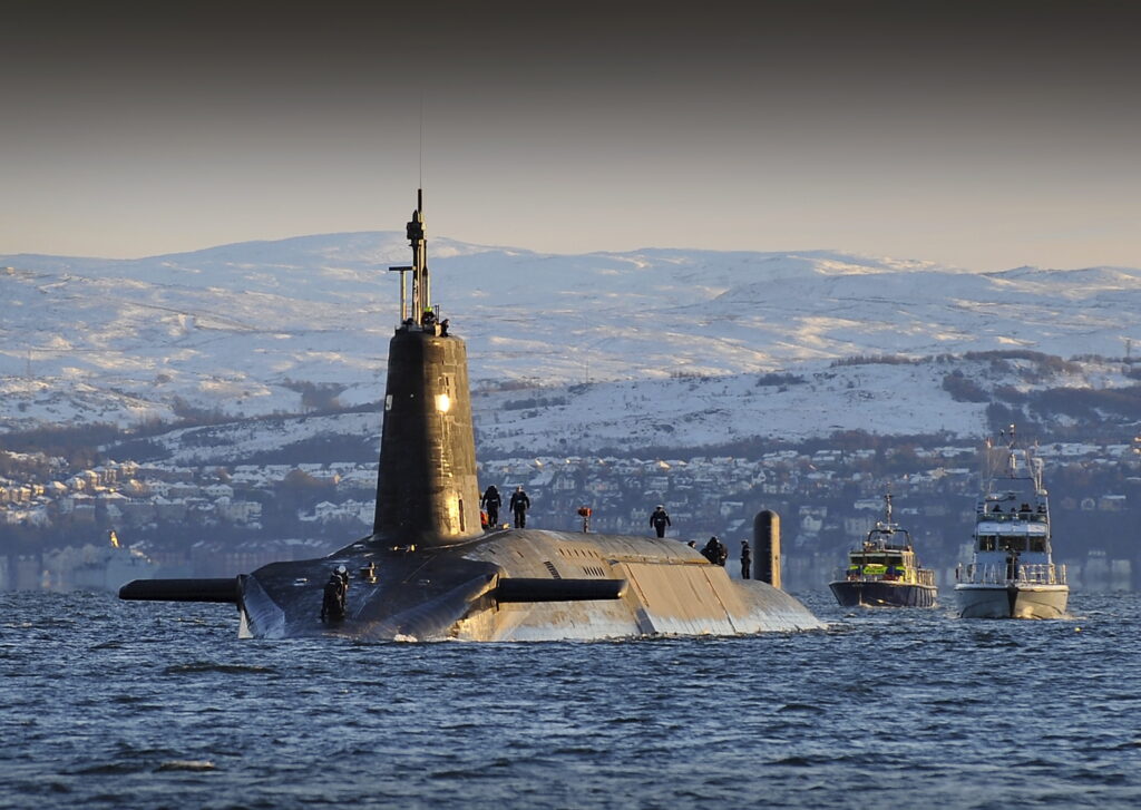 Vanguard Class Submarine At Sea