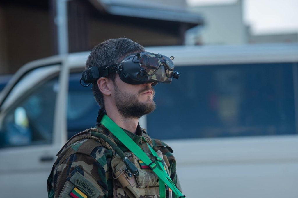 Drone pilots train under live fire in realistic combat simulations