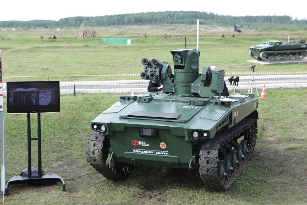 Russias Uncrewed Robot Tank Falters During Military Display Before Putin, Losing Control and Stuck in Mud