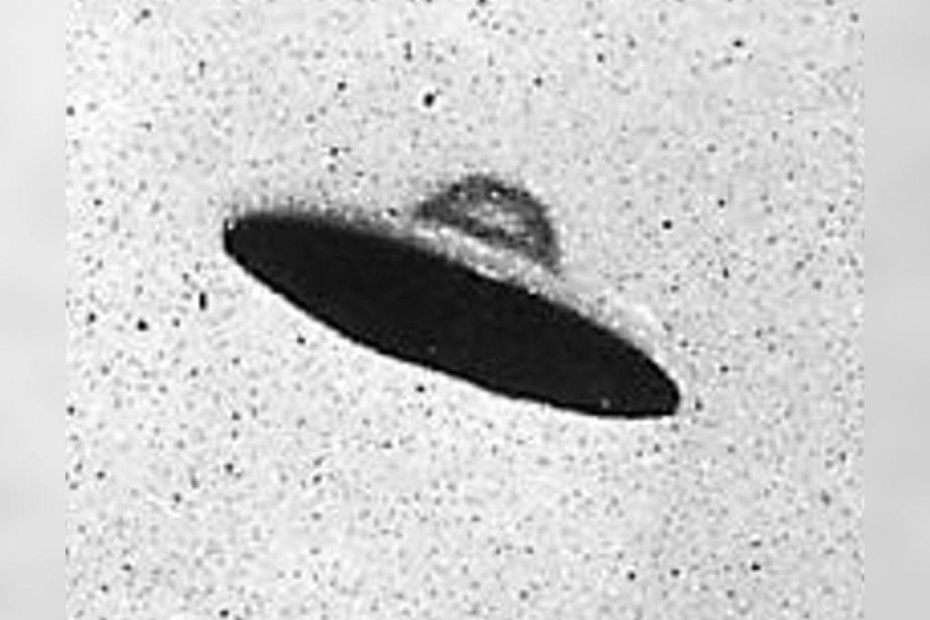 Ufo Flying Saucer In Sky